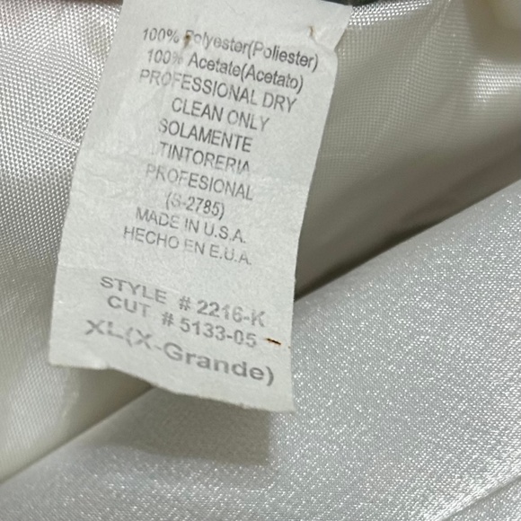 Aspeed Ball Gown XL Elegant White Satin Cowl Neck Maxi Dress Formal Evening Flaw - Picture 13 of 15